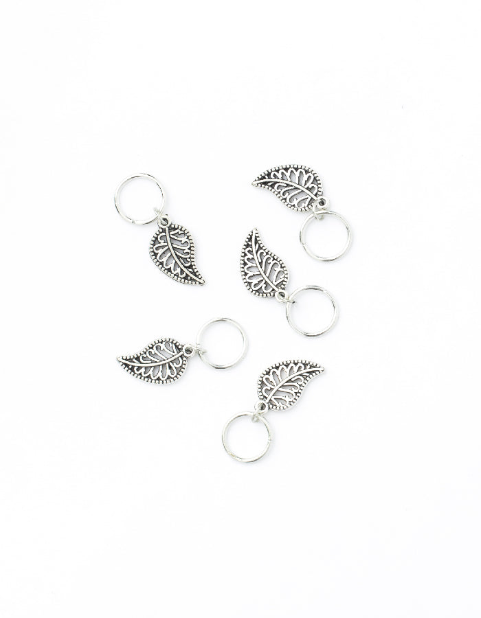 Hajékszer hair ring with pendant LEAF AFROline (5pcs)