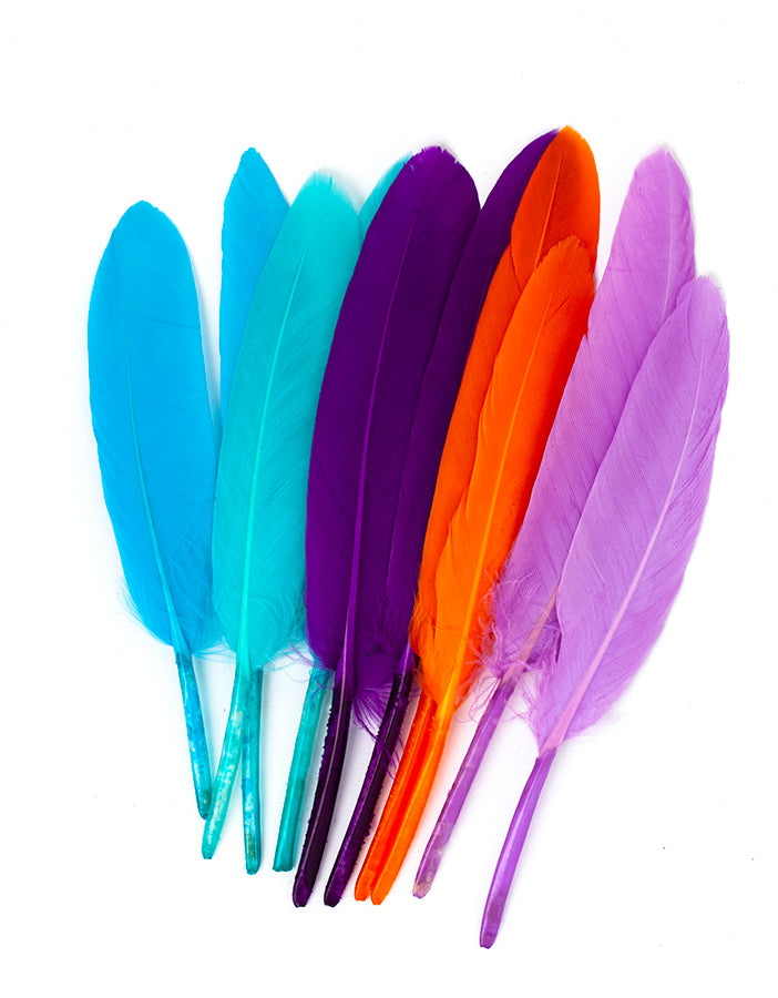 Hajékszer colored feather hair ornament Green AFROline (1pc)